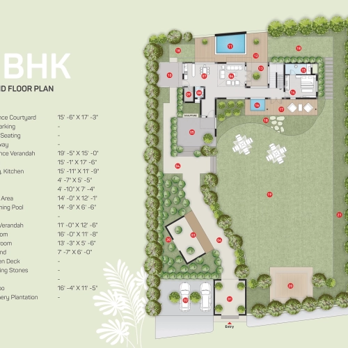 3-BHK Villa Gournd Floor